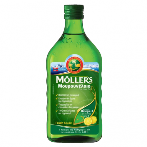 Moller's Μουρουνέλαιο με γεύση λεμόνι 250ml